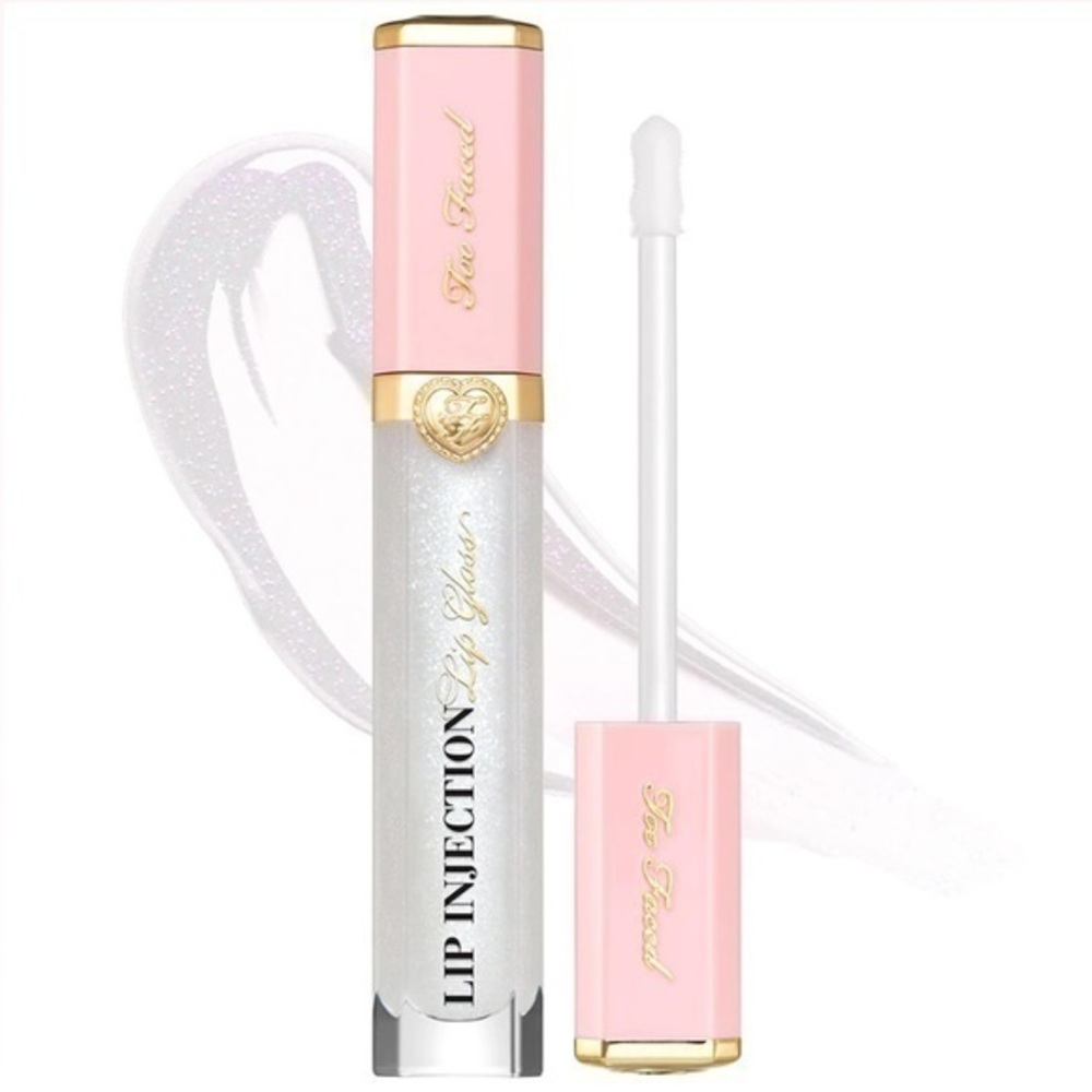 Too Faced Stars Are Aligned Lip Injection Power Plumping Lip Gloss Clear Shimmer